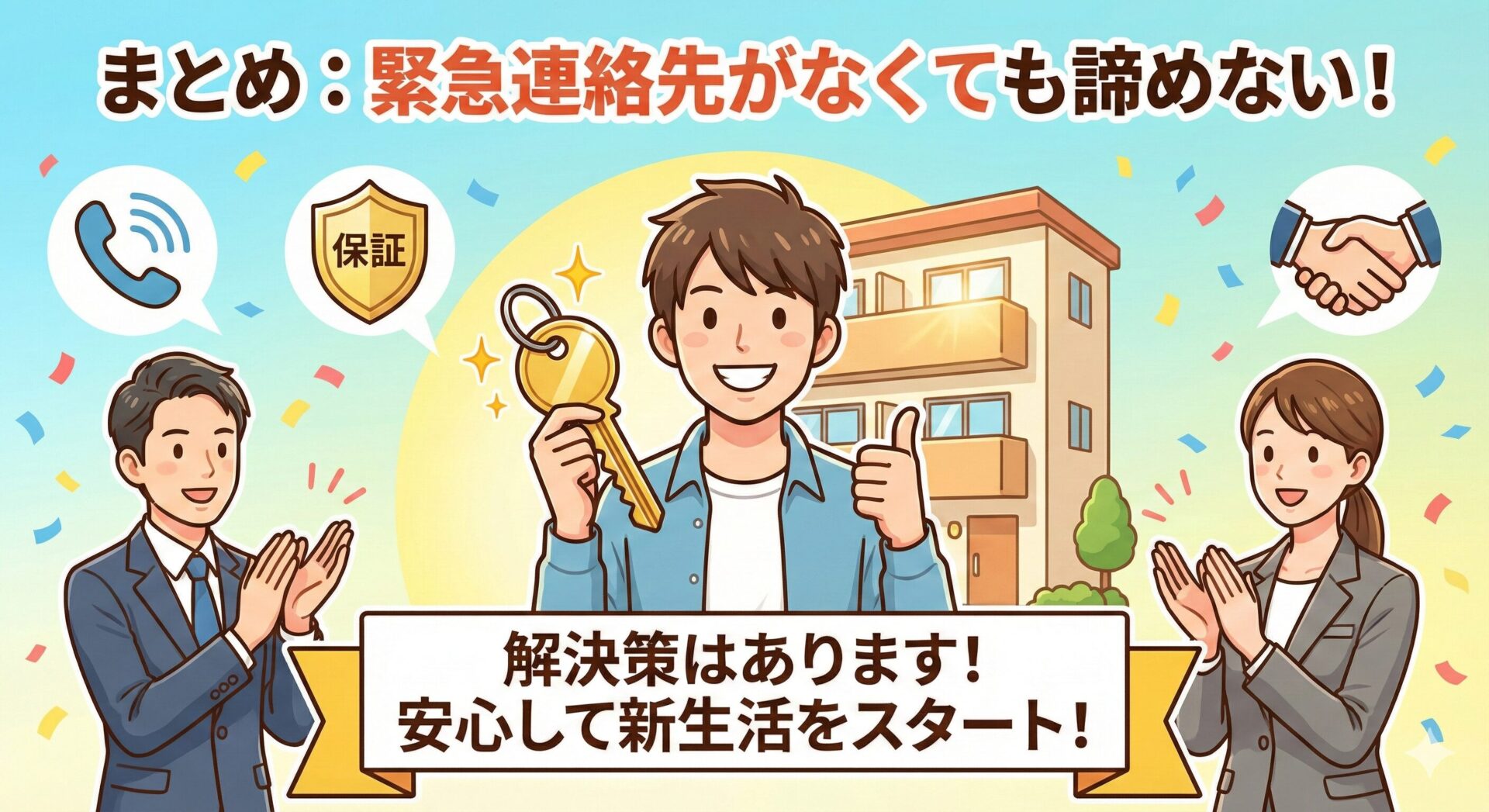 まとめ：緊急連絡先がなくても諦めない