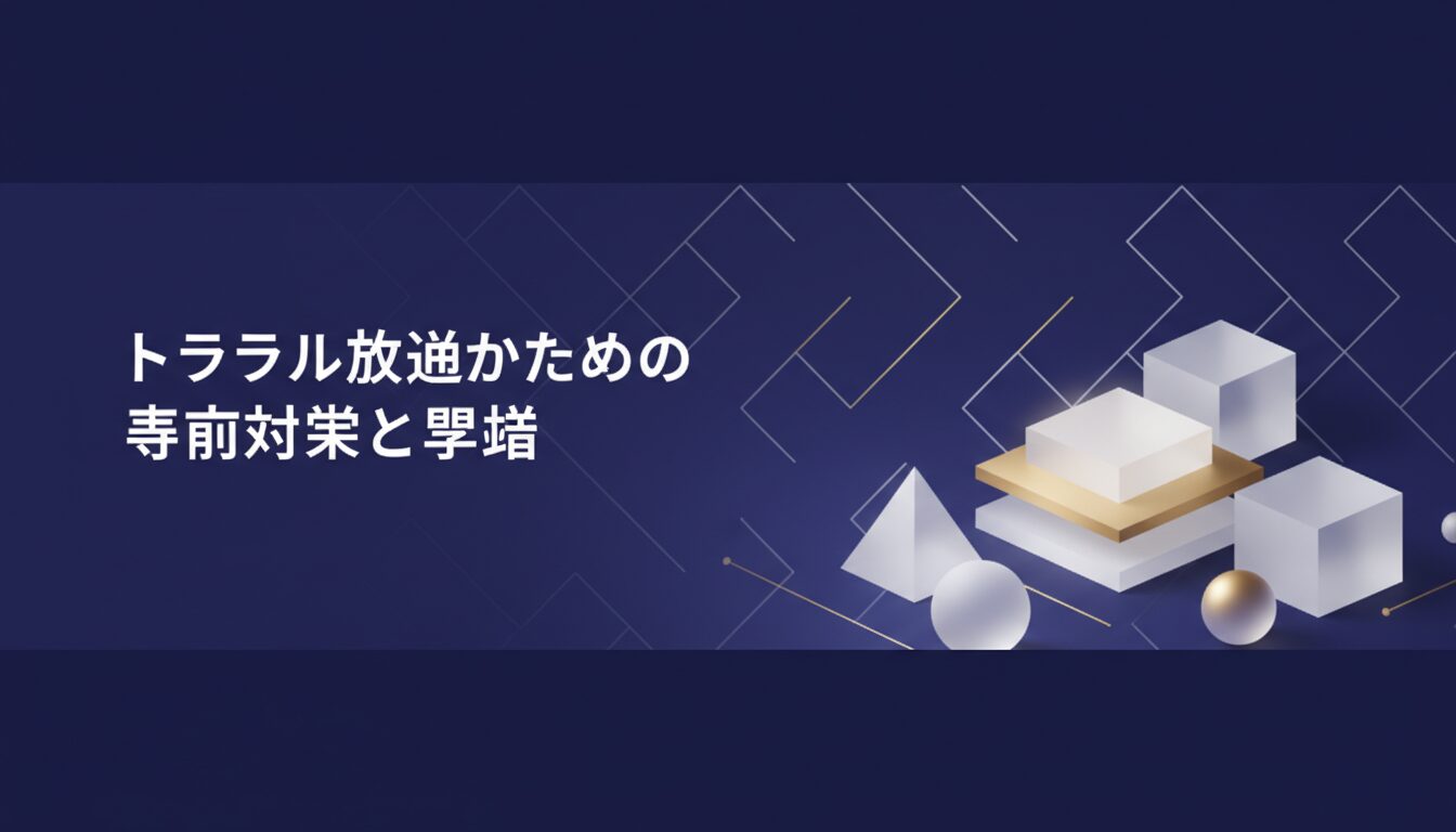 トラブル回避のための事前対策と準備