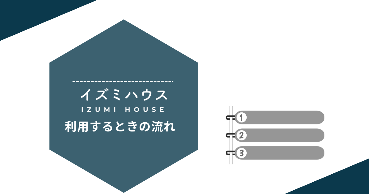 イズミハウスを利用するときの流れ