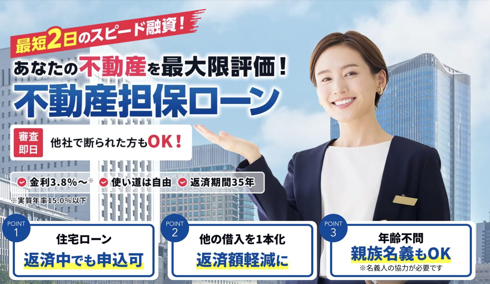AMSの不動産担保ローン